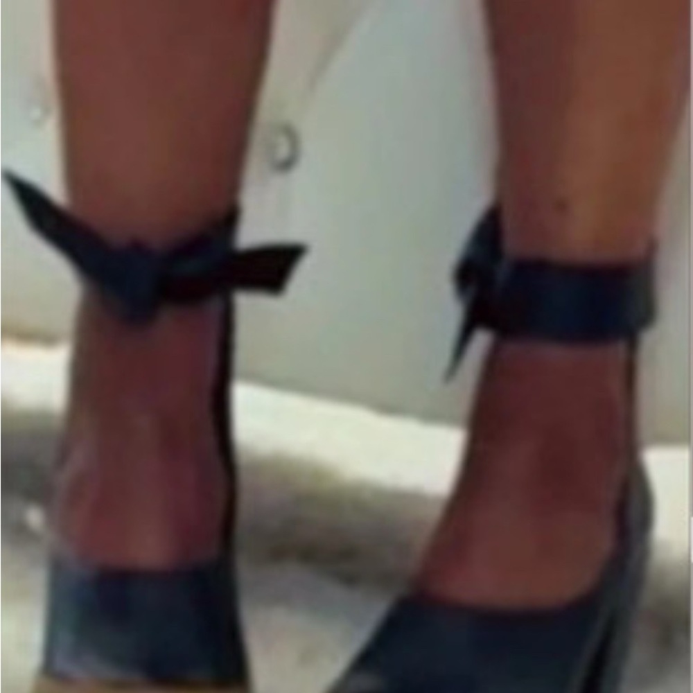 Chloe Black Ankle Tie Espadrilles